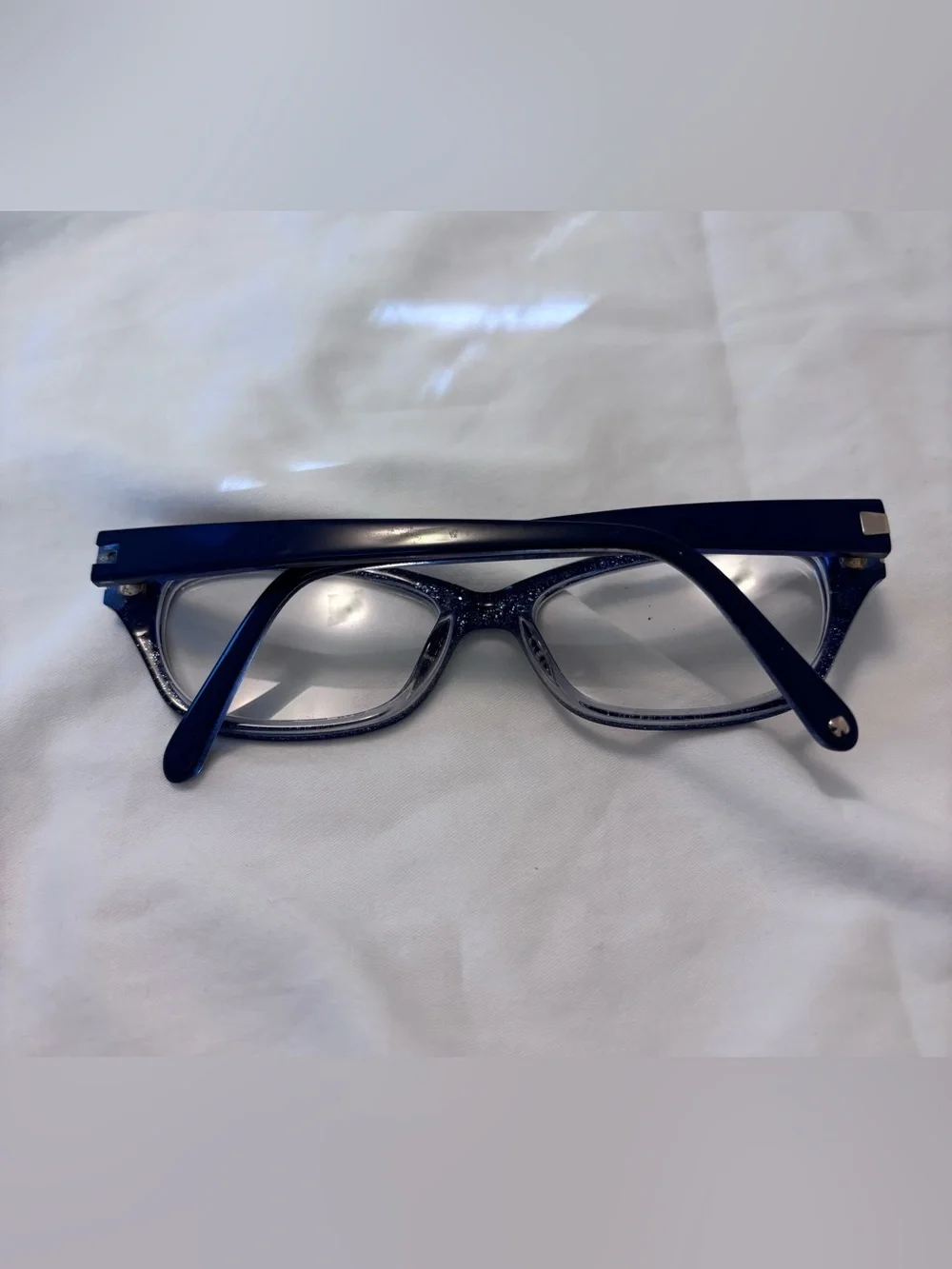 Kate Spade VIVI Navy Blue Glitter Cat Eye Eyeglasses Frames